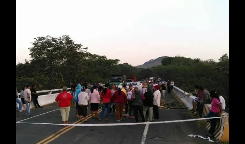 Protesta en Soná