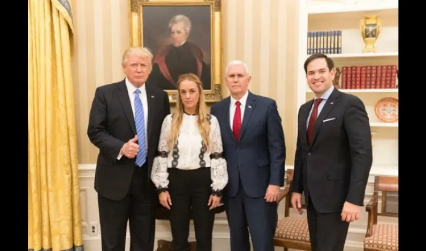 Donald Trump  y Lilian Tintori