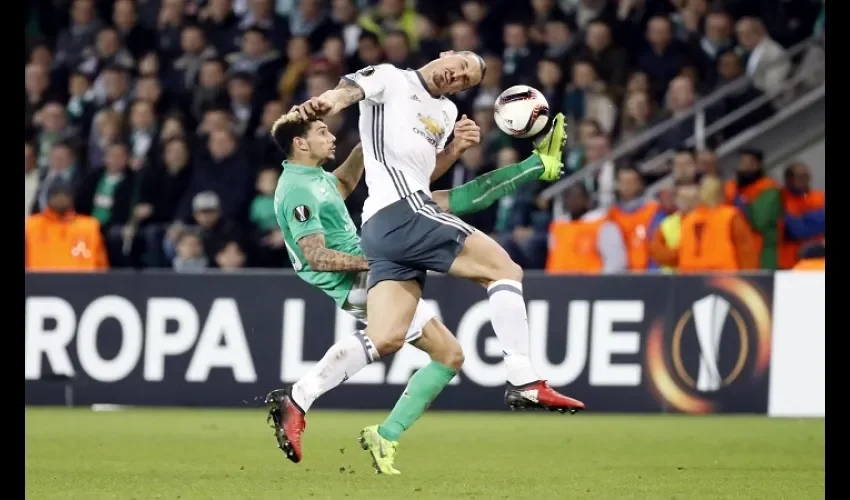 Zlatan Ibrahimovic durante el partido. 