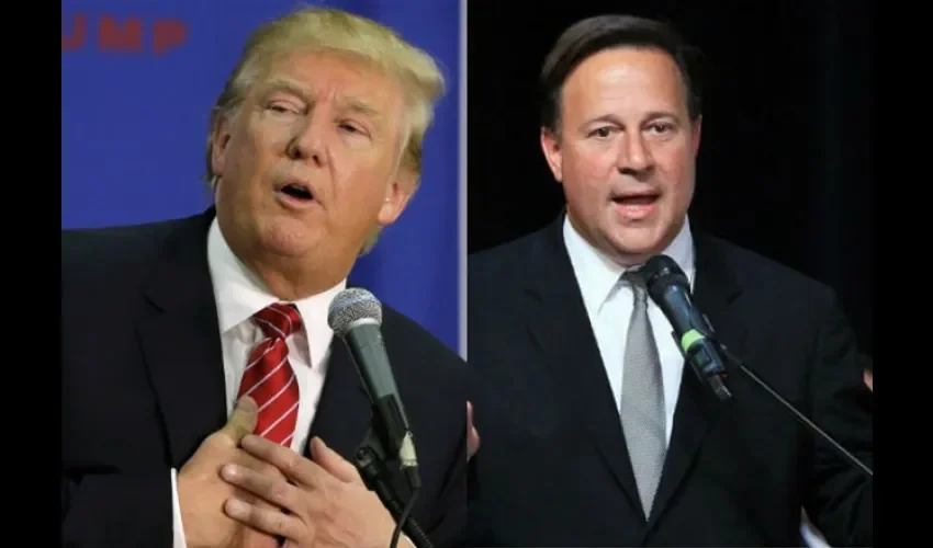 Donald Trump y  Juan Carlos Varela