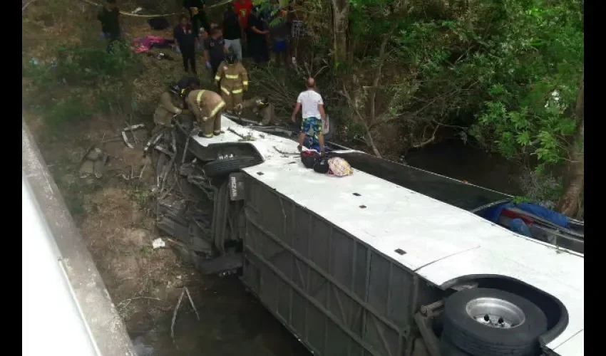 Accidente en Antón