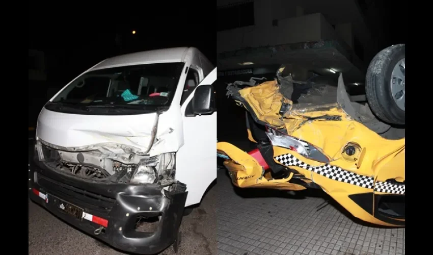 Accidente en avenida Perú
