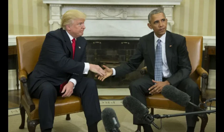 Barack Obama y Donald Trump