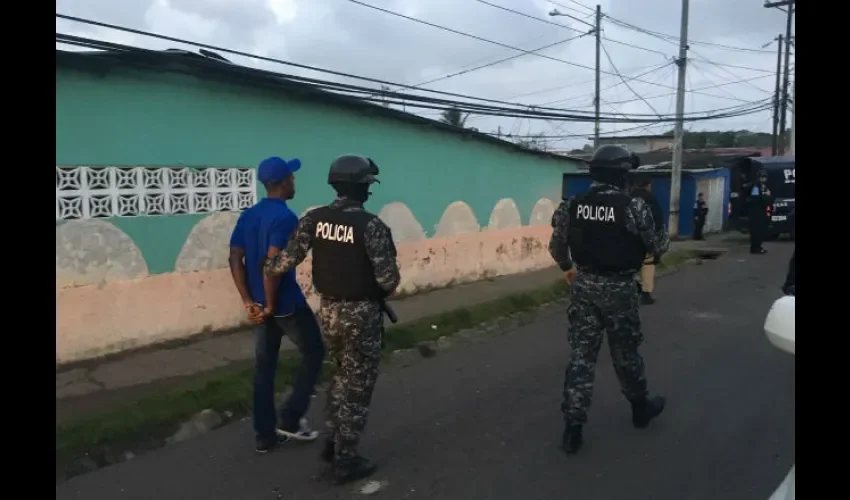 Operativo antipandillas en Colón 