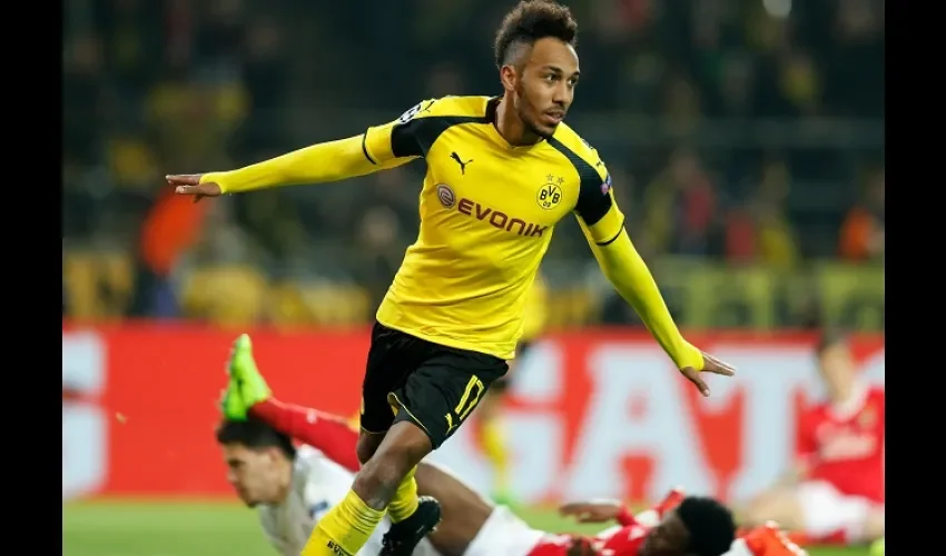 Aubameyang fue la figura del partido. Foto/EFE