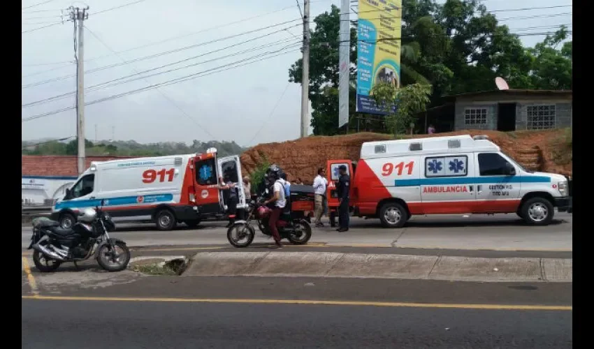 Accidente en  Vista Alegre