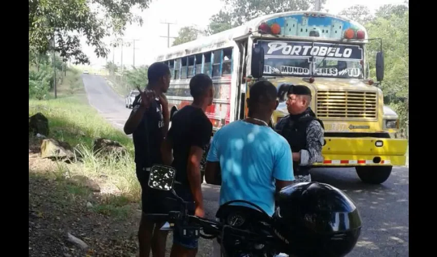 Policía Nacional en Colón 