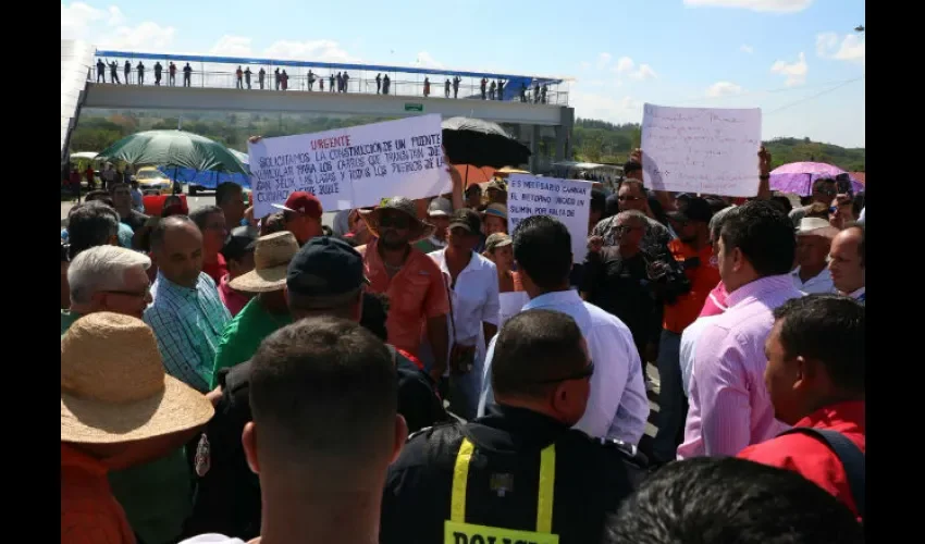 Protesta en San Félix 