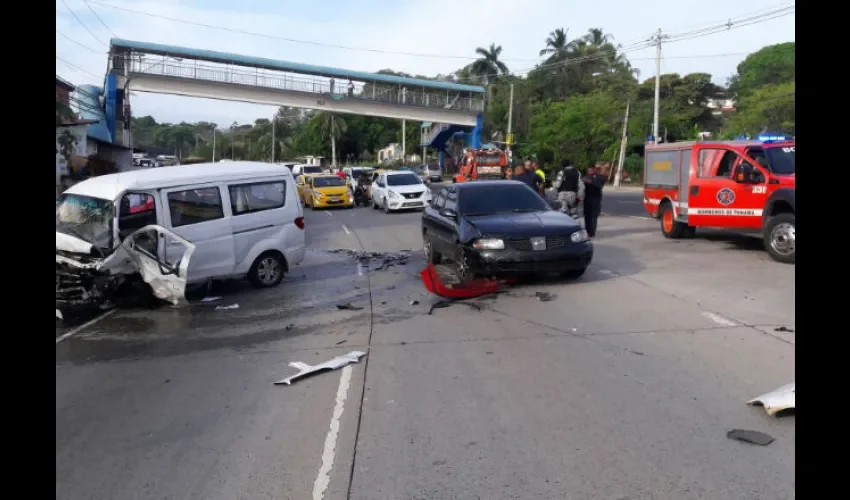 Accidente de tránsito en Arraiján 