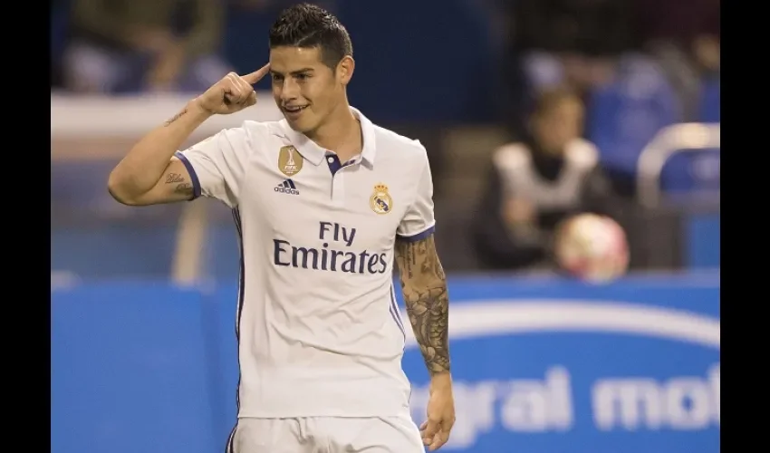 James marcó doblete. Foto/AP