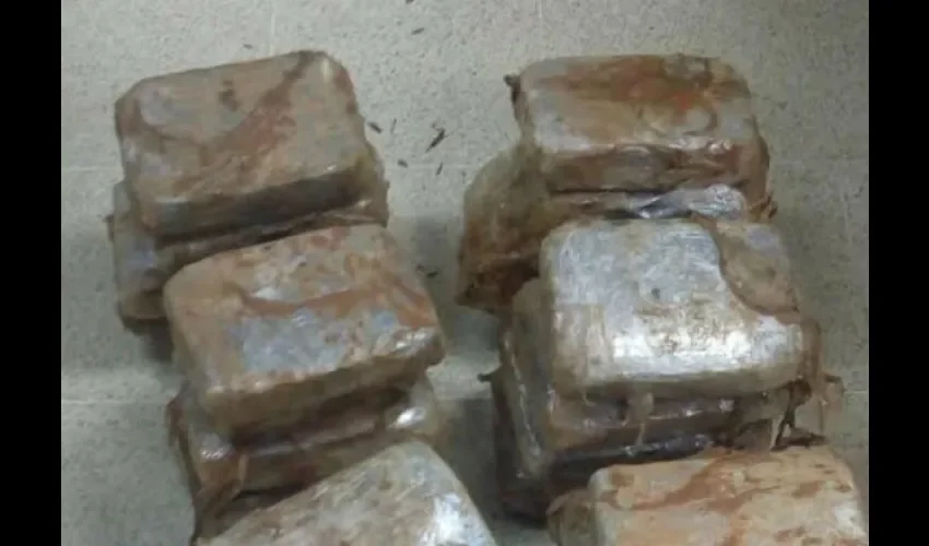 Droga decomisada en  puesto de Control Integral de Guabalá