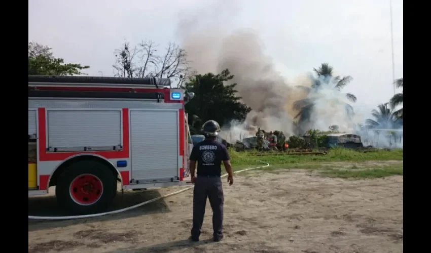 Lanchas incendiadas en Bocas 