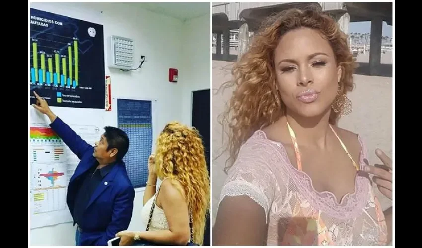 Liza Hernández famosa de Panamá.  