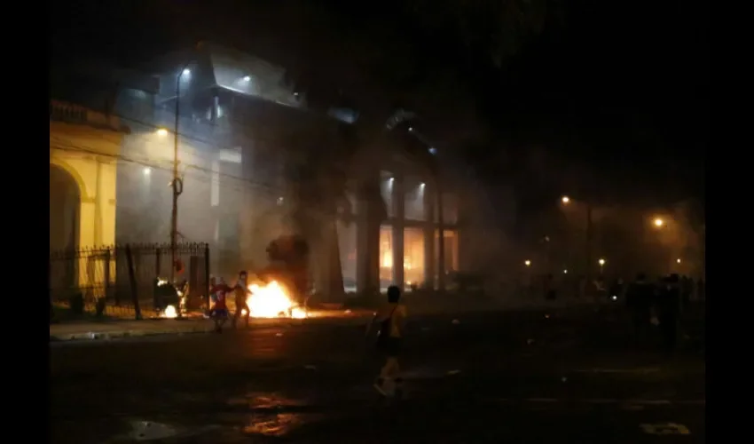 Protesta en Paraguay 
