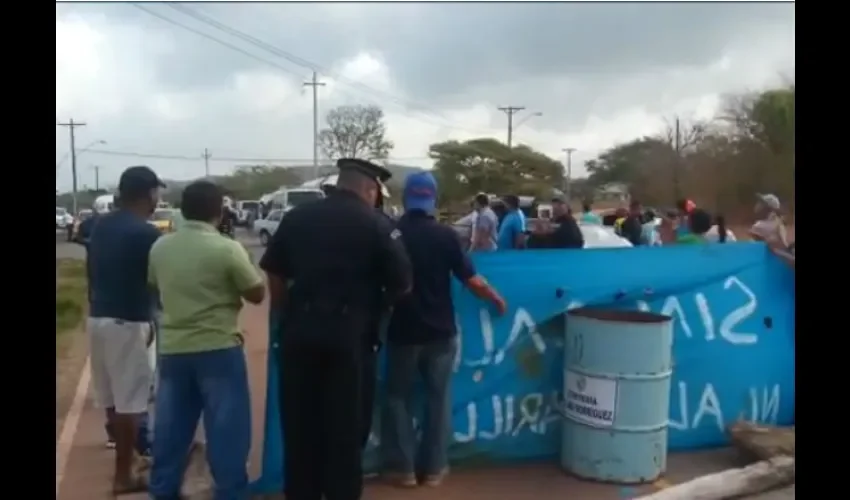 Protesta en La Pintada 