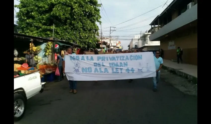 Trabajadores del Idaan en Chiriquí 