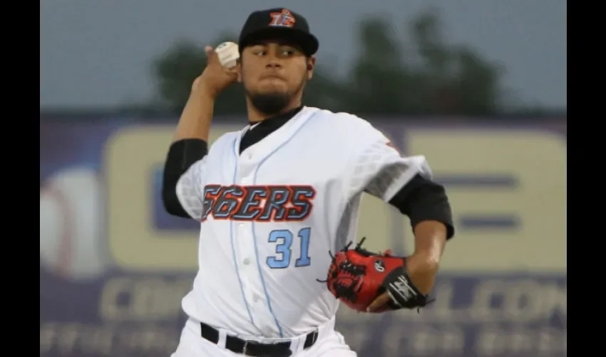 Jaime Barría con el Inland Empire 66ers, equipo Clase A Fuerte./ Foto Cortesía