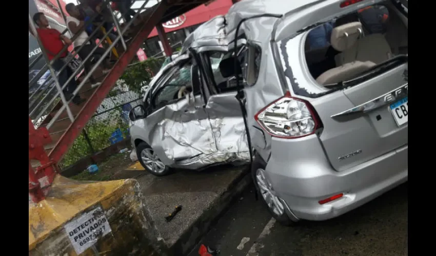 Accidente de tránsito en vía Ricardo J. Alfaro