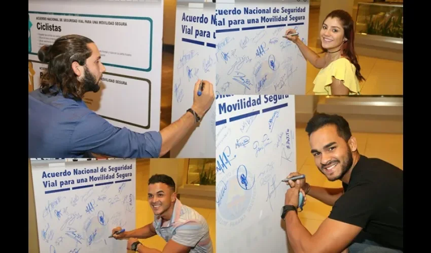 Famosos se suman a campaña de la ATTT