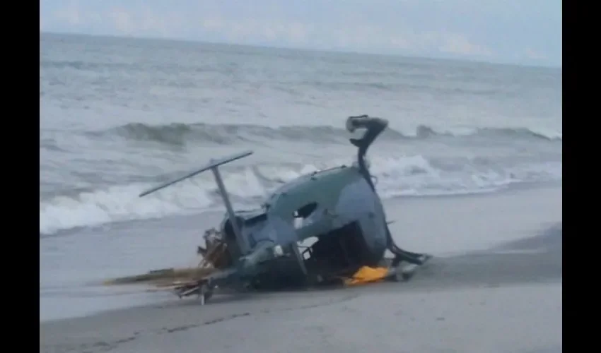 Accidente de helicóptero  en Punta Chame