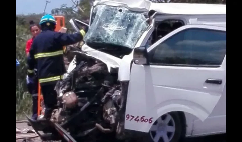 Accidente de tránsito en Aguadulce