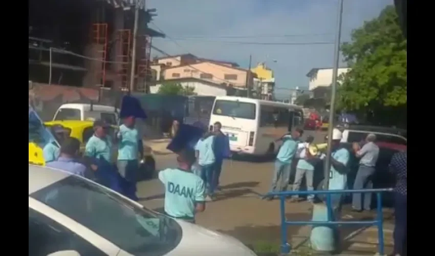 Trabajadores de Idaan en La Chorrera 