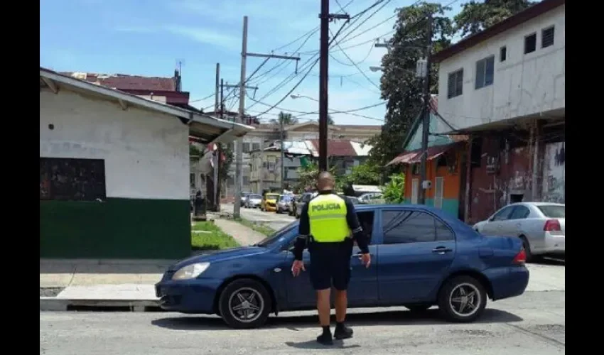 Policia Nacional de Panamá en Colón 