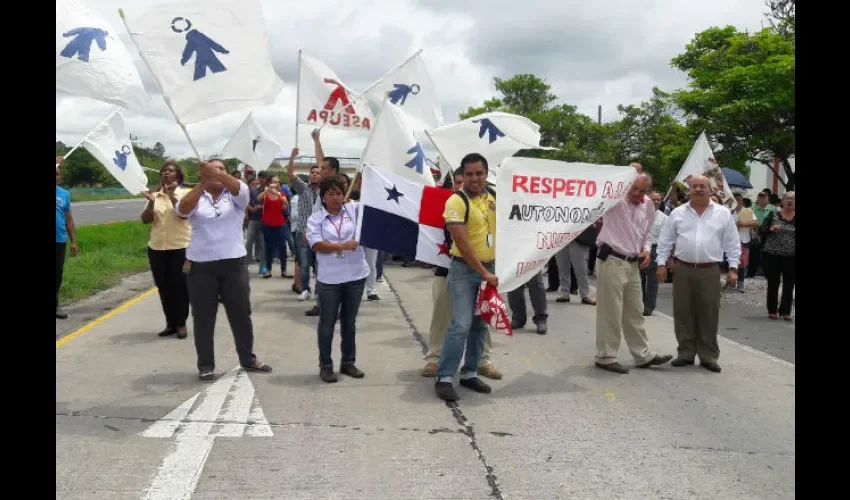 Protesta en Coclé