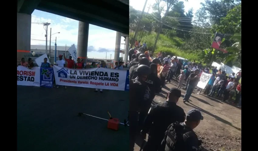 Protestan en Arraiján y Las Mañanitas 