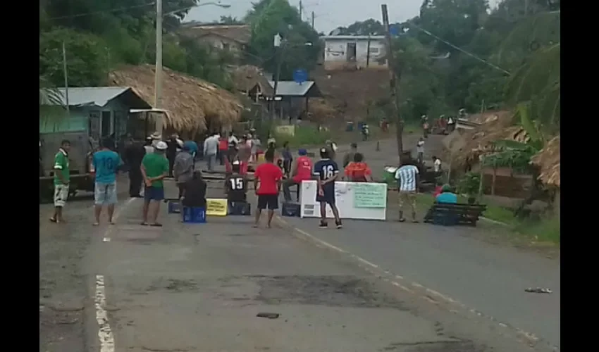 Protesta en la comarca Madugandí 