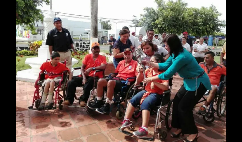  Antorcha de la XIV Carrera Sobre Silla de Ruedas 