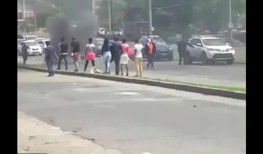 Protesta en la Universidad de Panamá