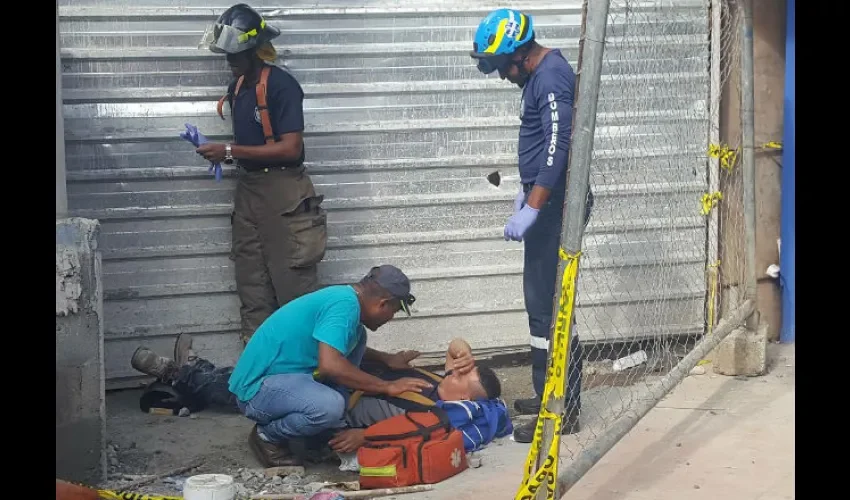 Accidente en construcción en Colón