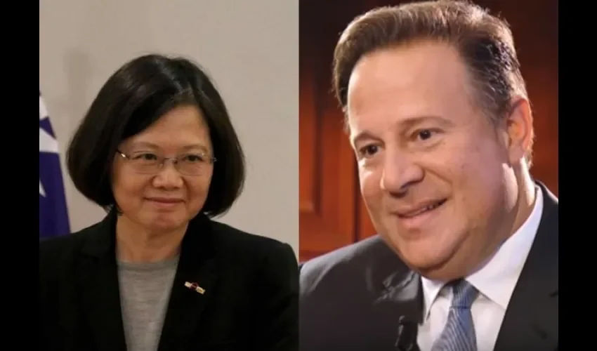 Tsai Ing-wen y Juan Carlos Varela