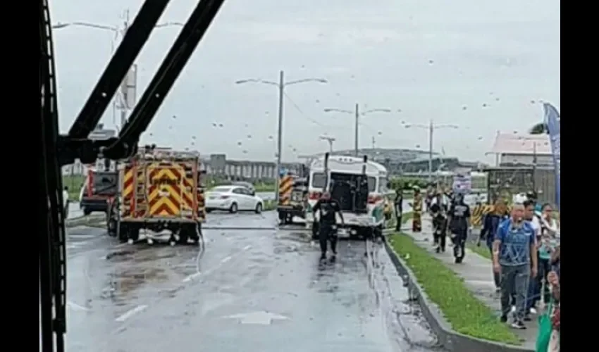 Accidente en vía Tocumen 
