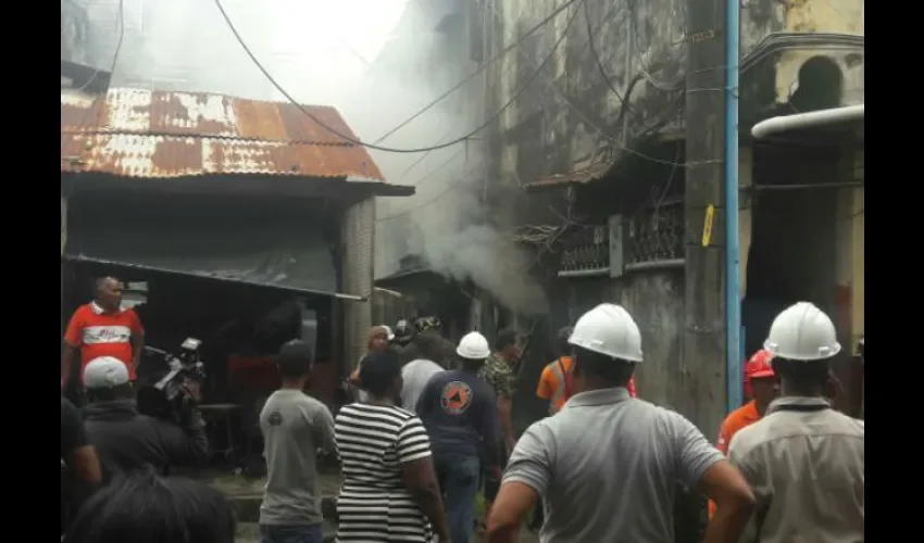 Incendio en Colón