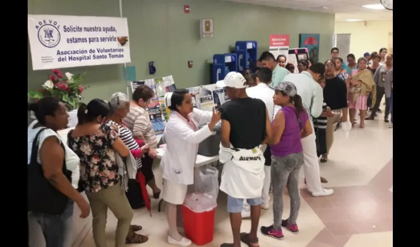 El Hospital Santo Tomás se unió a la campaña.
