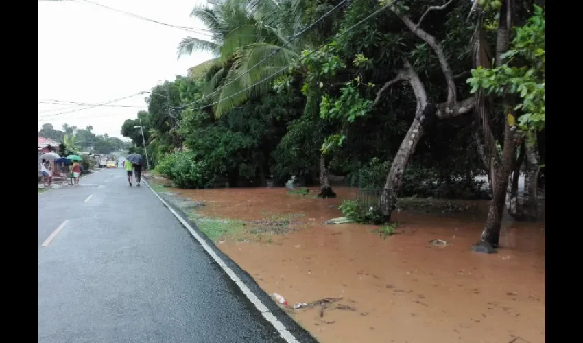 Las lluvias cayeron desde horas del medio día de ayer domingo 30 de julio.