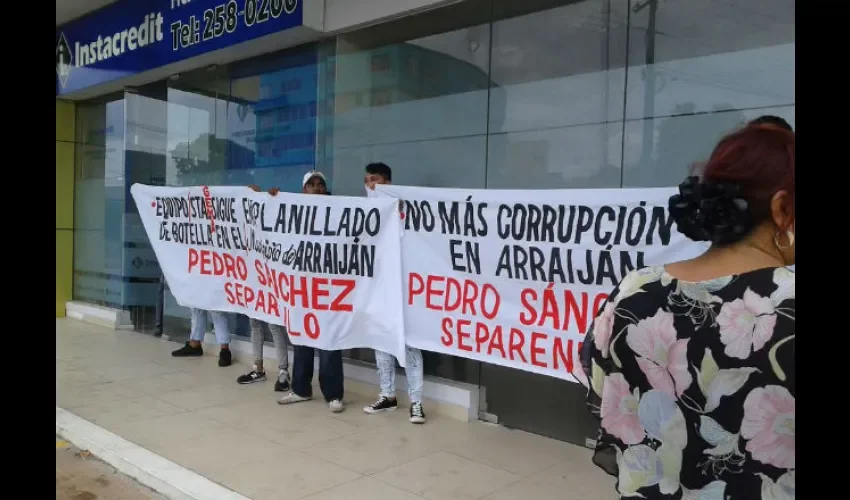 Protestan contra alcalde de Arraiján 