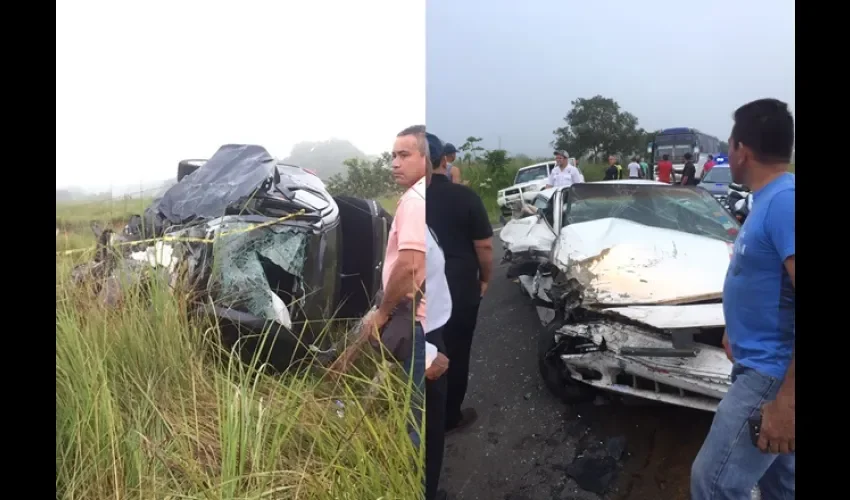 Entre los autos involucrados en este hecho de tránsito hay un auto sedán, una camioneta y una moto