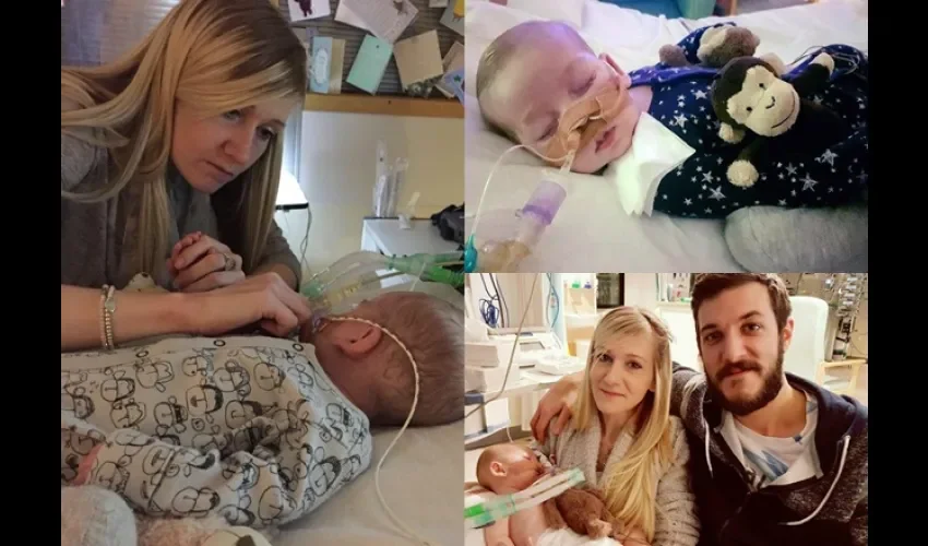 Charlie Gard y sus padres, Chris Gard y Connie Yates