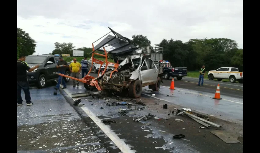 El accidente ocurrió cerca del cruce de Potuga en Chitré