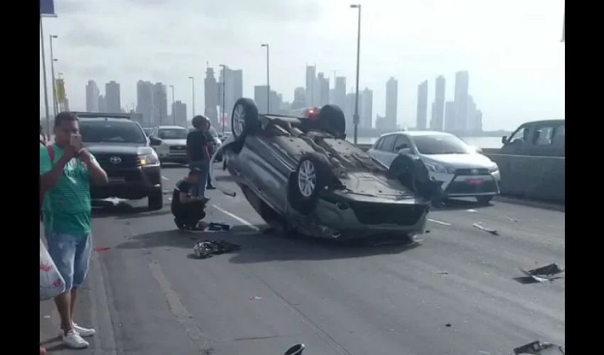 Accidente de tránsito en el Corredor Sur