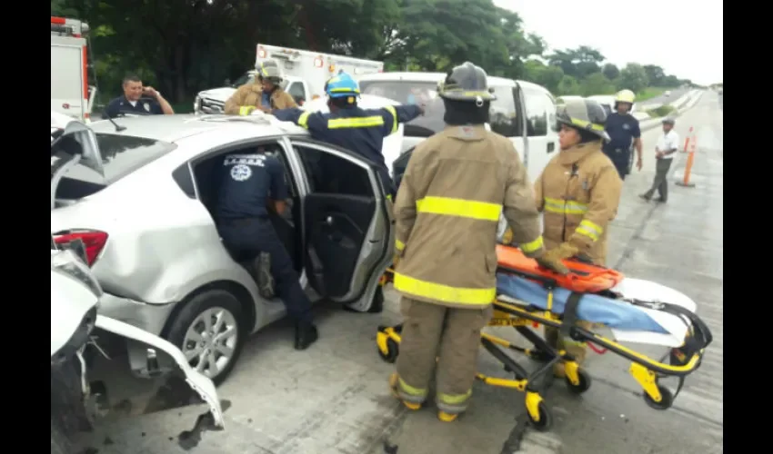  Los 15 lesionados fueron trasladados al Hospital Aquilino Tejeir