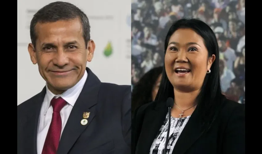 Ollanta Humala  y  Keiko Fujimori