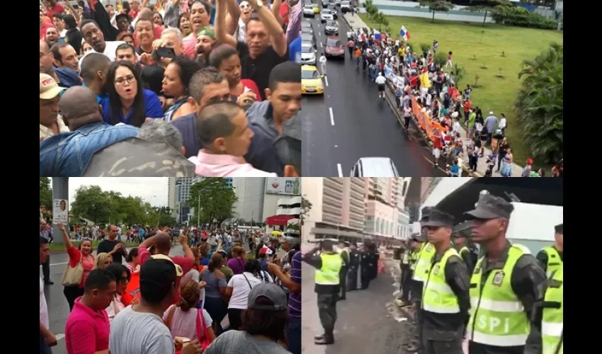 Caravana en Avenida Balboa 