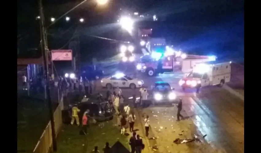 Siete personas resultaron heridas. 