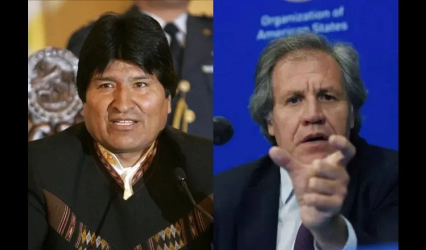 Evo Morales y Luis Almagro