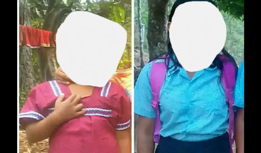 Difuminamos el rostro de las niñas para proteger su identidad. 