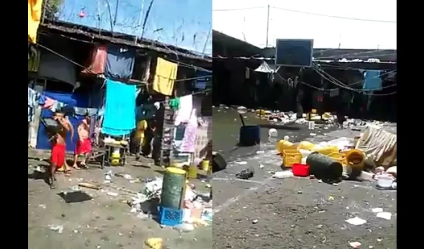 Los detenidos en la grabación del vídeo dejan sentir su rechazo.